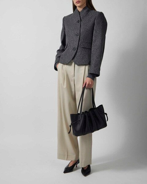 Jacket Short Curved Charcoal 2