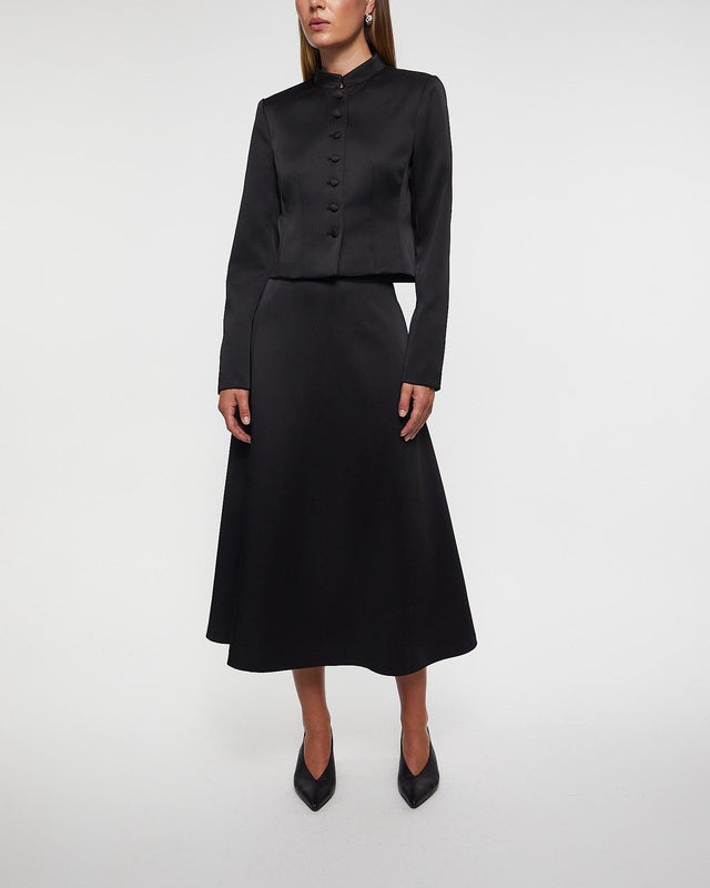 Wakakuu Icons Skirt Rio Satin Black M