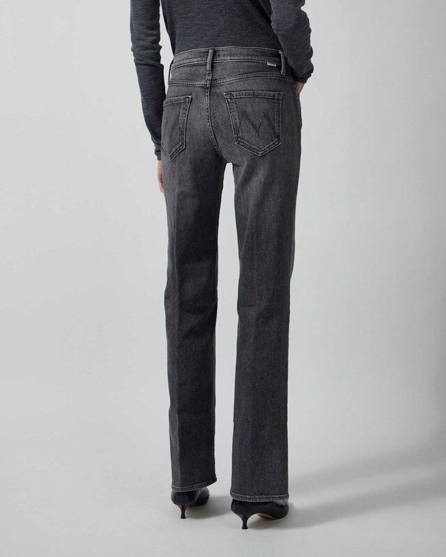 Mother Denim Jeans The Kick It Grey Wash 25