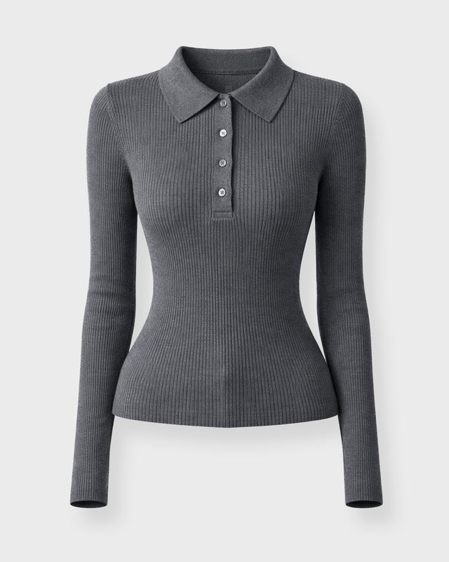 Almada Label  Top Jules Rib Grey L