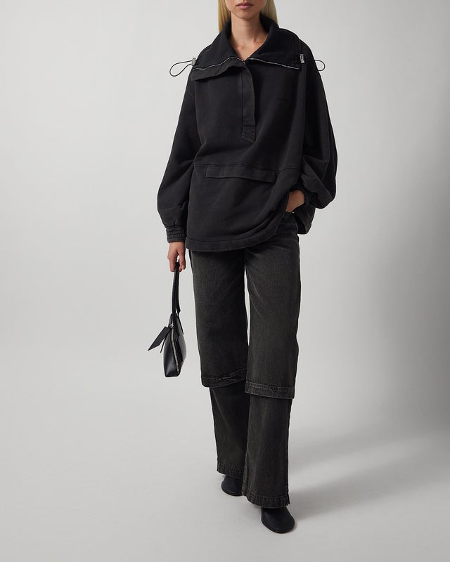 The Attico Jacka Blouson Fleece Faded black IT 38 (EUR 34)