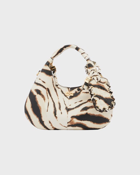 Shoulder Bag Hobo Mini Zebra Egret 2