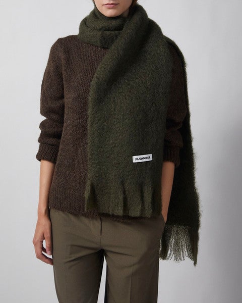 PLAIN SCARF mörkgrön ONESIZE 2