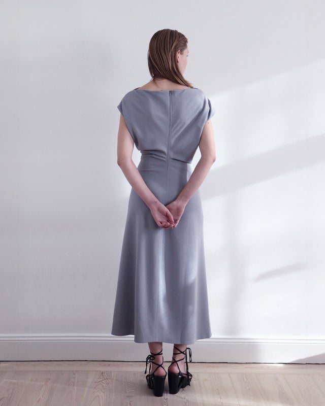 LEONÍ Dress Floyd Draped Waist Hazel 42