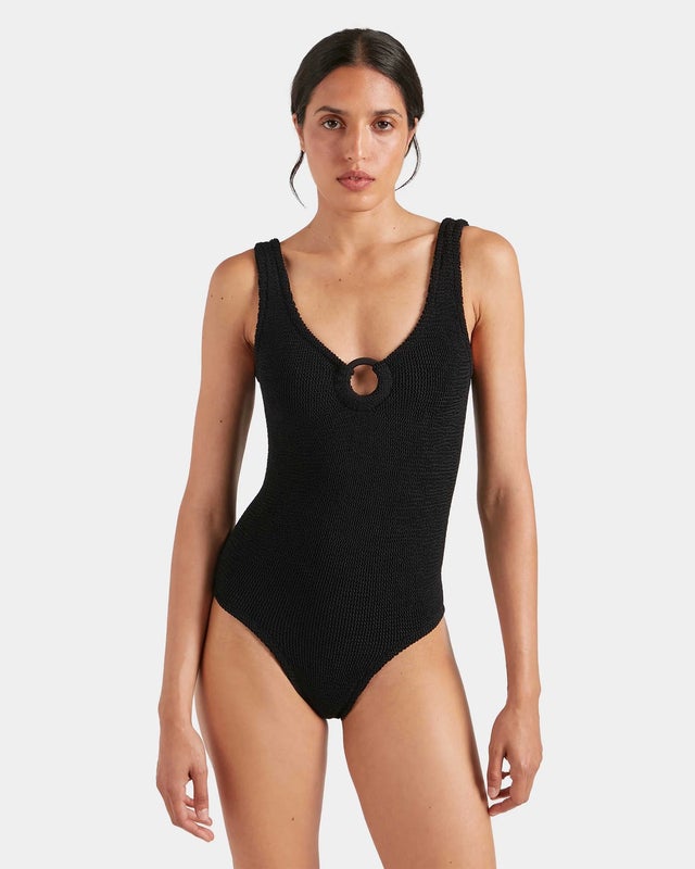 Hunza G Swimsuit Celine Black ONESIZE