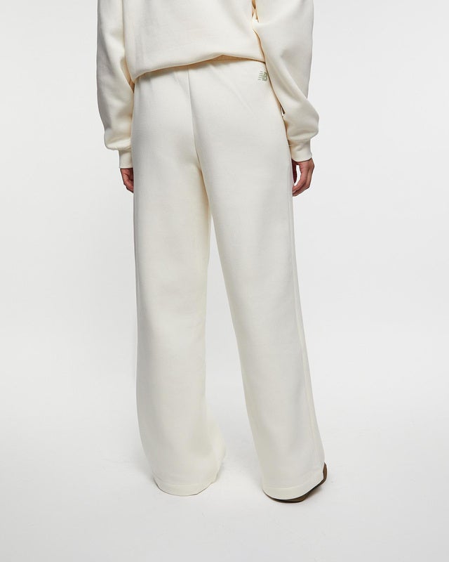 New Balance Trousers Linear Heritage Fleece Wide Leg White XL