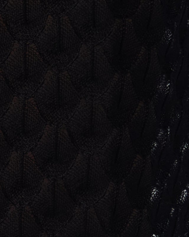 Malina Skirt Fannie Pointelle Knitted Maxi Black L