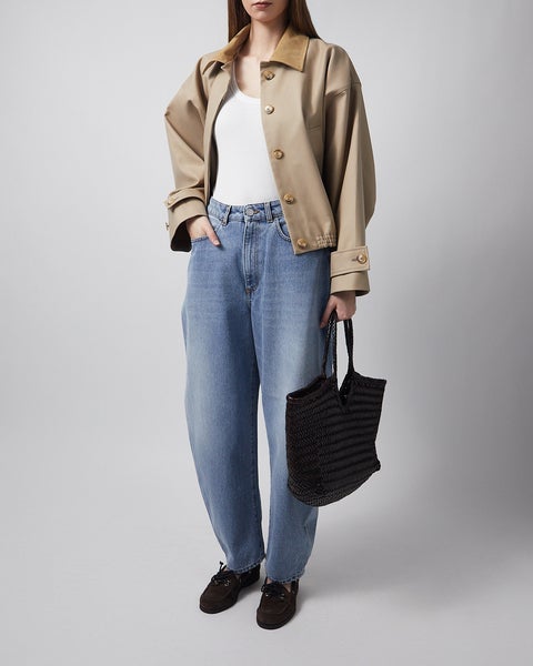 Jacket Suede Collar Blouson Sand 2