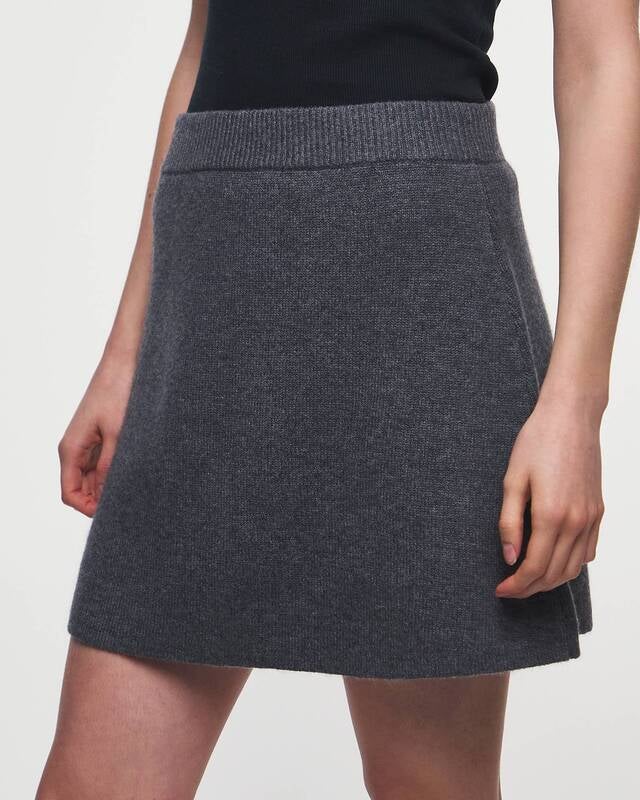 LISA YANG Skirt Clare Graphite Cashmere Grey 2 (M-L)