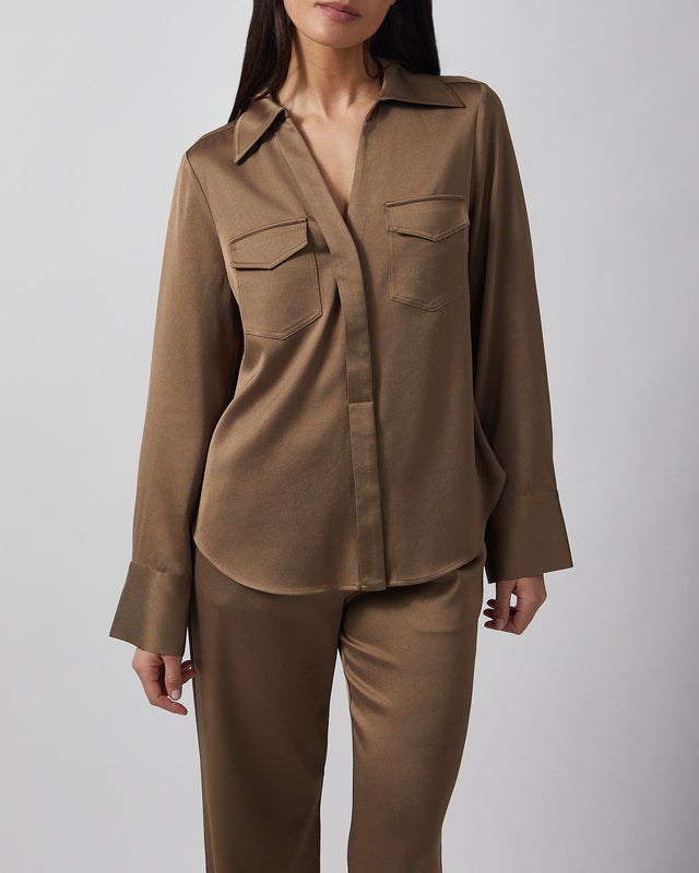 Wakakuu Icons Blouse Maria Mocca XL