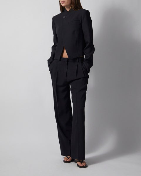 Trousers Pleated Black 2