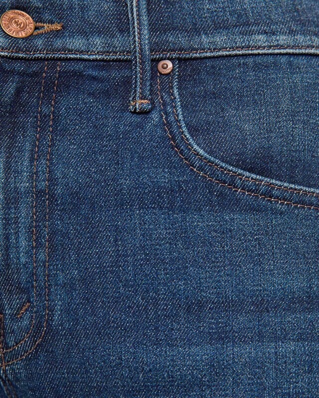 Mother Denim Jeans The Mid Rise Lasso Sneak That Belongs In A Museum Dark Blue Wash 27