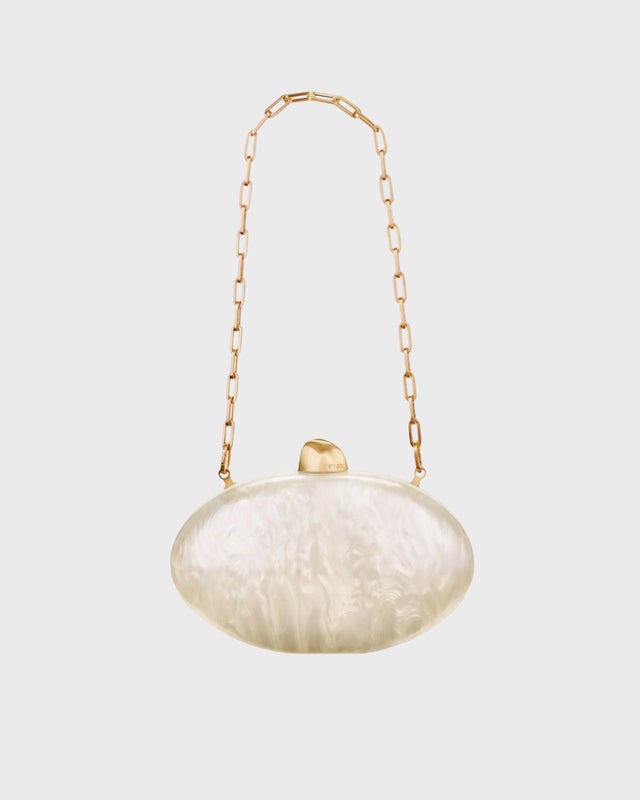 Cult Gaia Clutch Eviana Ivory ONESIZE