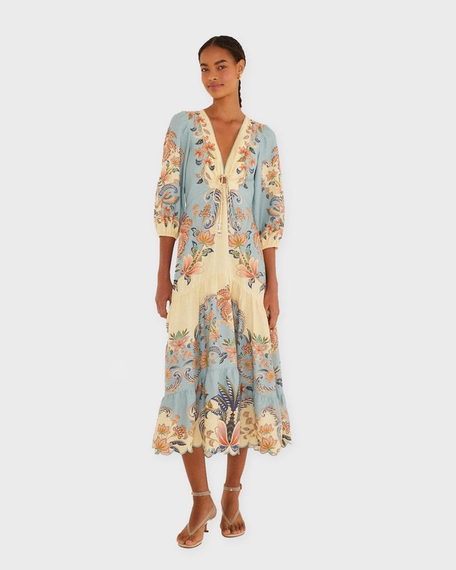 FARM Rio Dress Boho Maxi Light yellow M