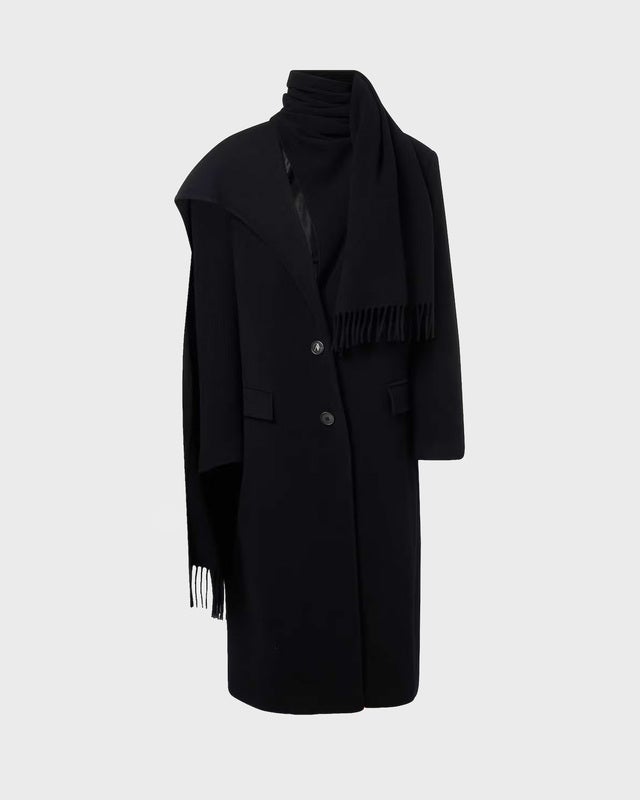 The Attico Coat Long Black IT 44 (EUR 40)