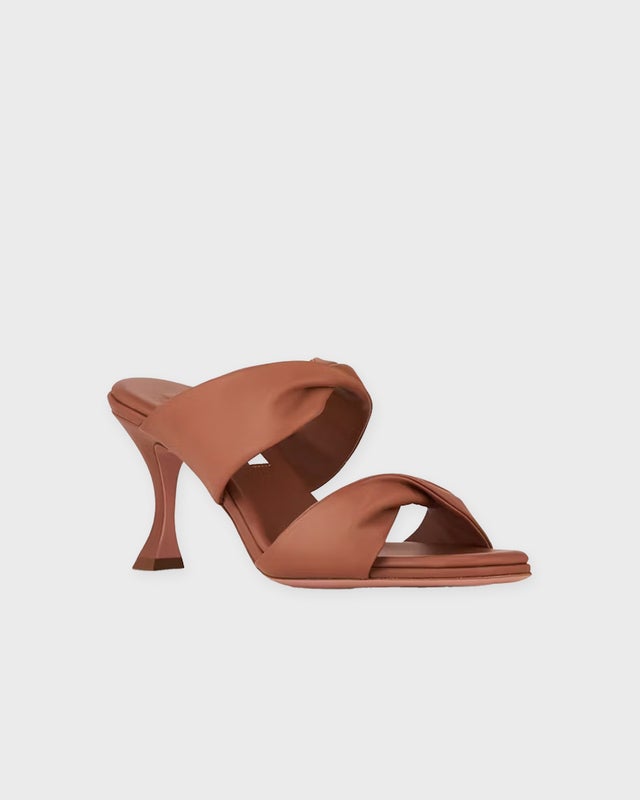 Aquazzura Heels Twist Sandal 75 Cognac EUR 41