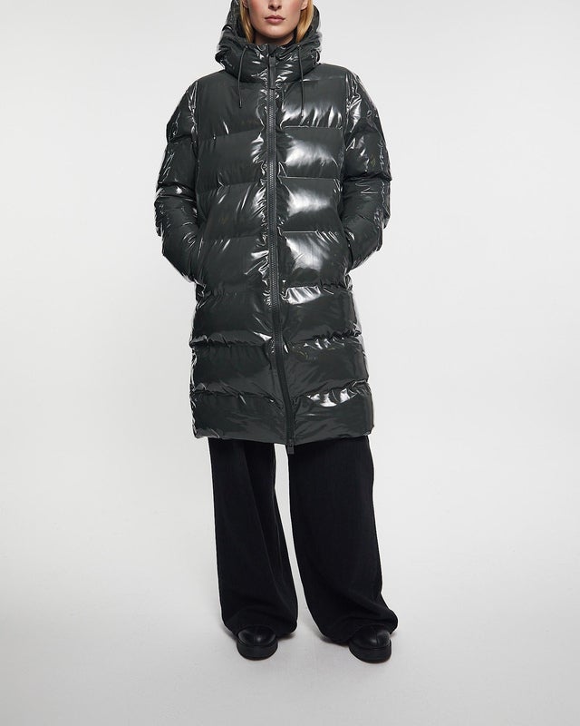 Rains Jacket Alta Longer Puffer Jacket W3T4 Dark green XS