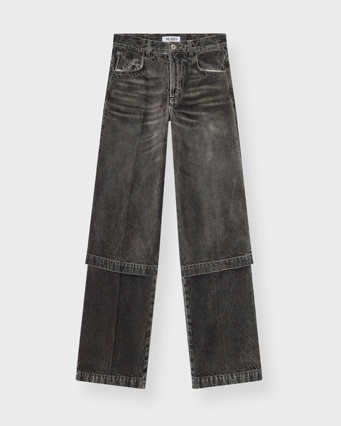Jeans Long Pant Svart/vit 1
