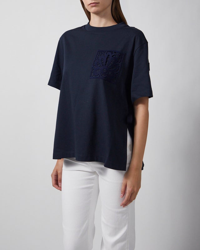 Moncler T-shirt SS Navy L