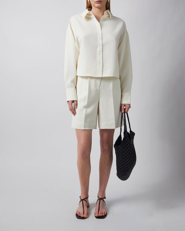 Almada Shirt Fawn Crepe  Cream S