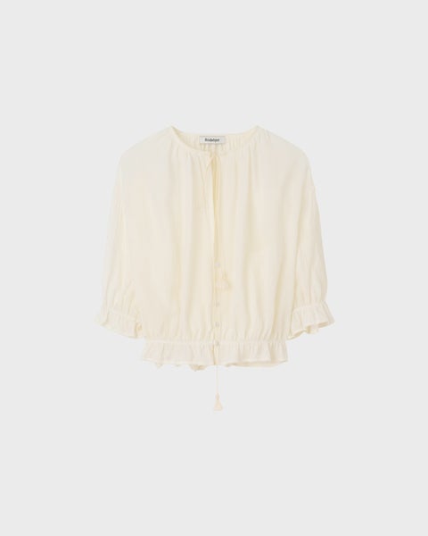 Blouse Perla Pliss Cream 1