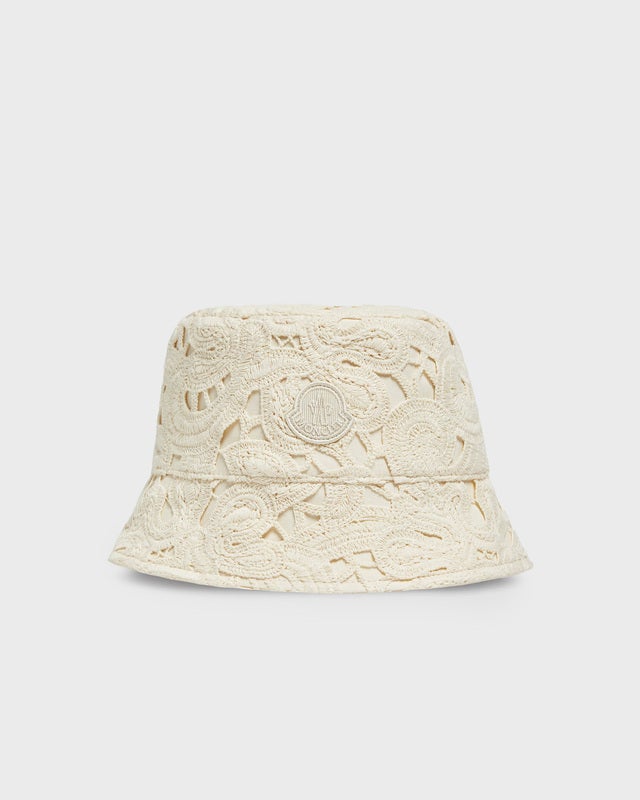 Moncler Bucket Hat Macramé Grön ONESIZE
