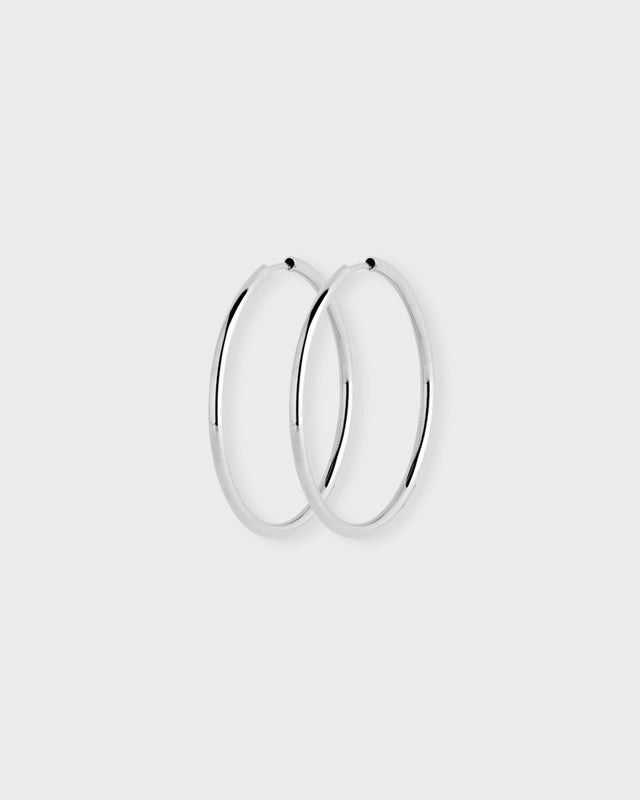 MARIA BLACK Earrings Senorita 35 Hoop Silver ONESIZE