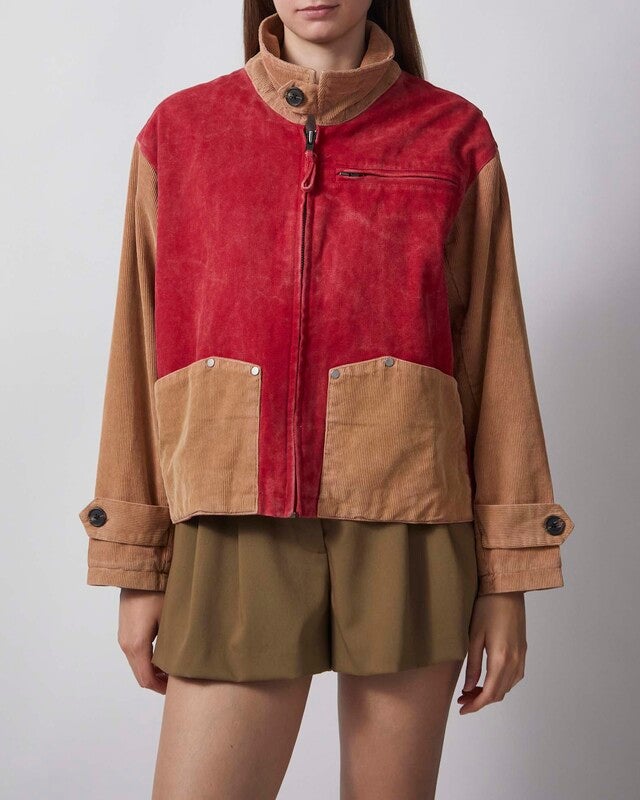 Found Jacka Canvas Corduroy Field Unisex Red/brown M