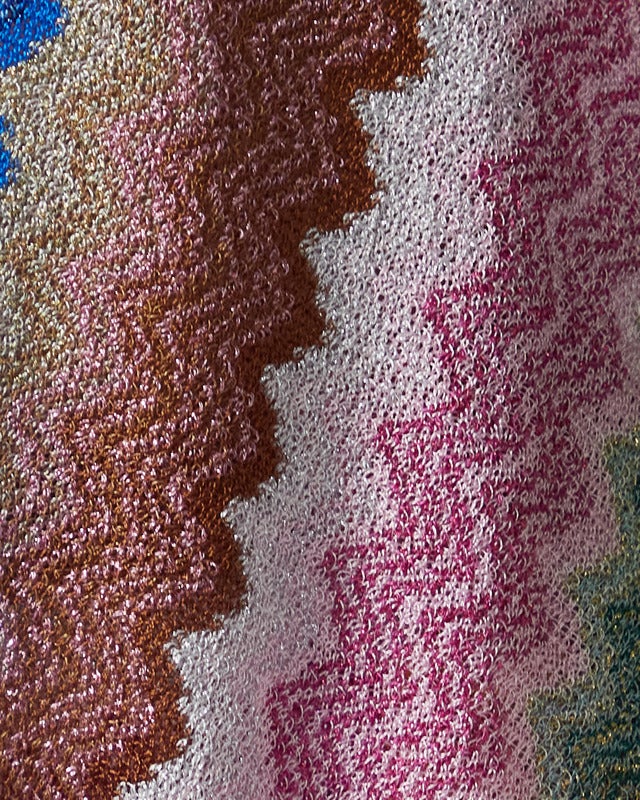 Missoni Poncho Striped Viscose-Blend Fringe Multicolor ONESIZE