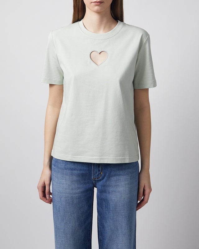CLOEYS T-shirt Heart Mintgrön XS