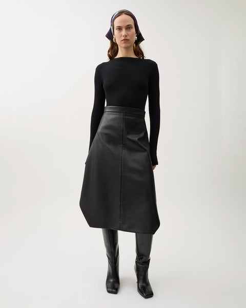 Skirt Amalia Rec Leather Black 2