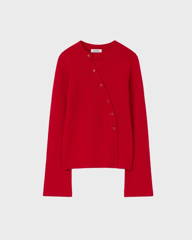 Rodebjer Cardigan Judia Fluffy Red S