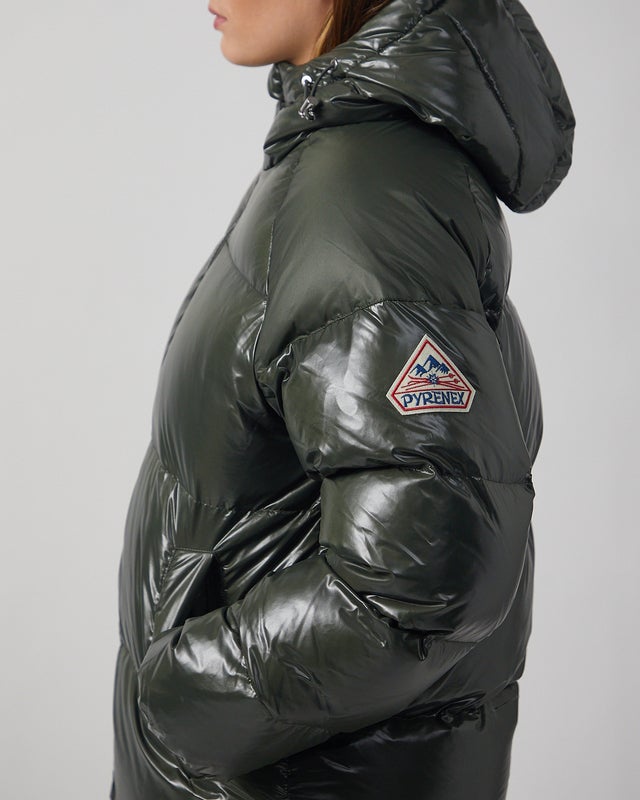 Pyrenex Jacket Unisex Sten Hooded Down Khaki M
