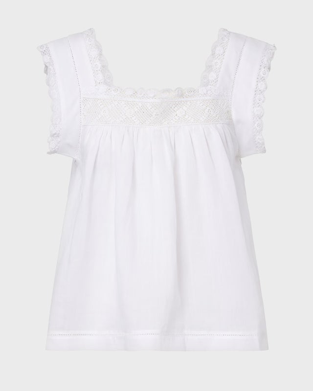 DÔEN Top Aphra White M
