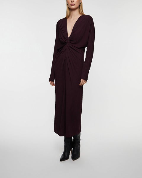 Dress Mathilde Burgundy  2