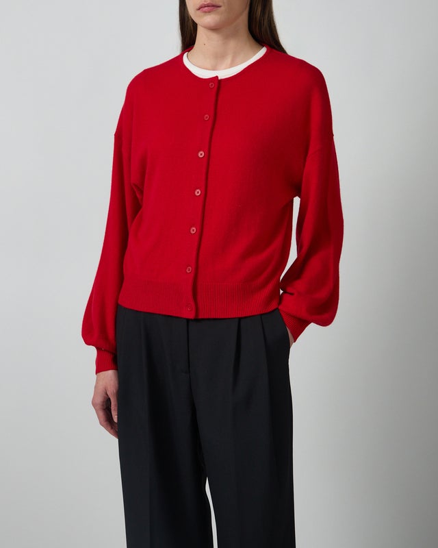 Wakakuu Icons Cardigan Lou Cashmere Wool Red XS