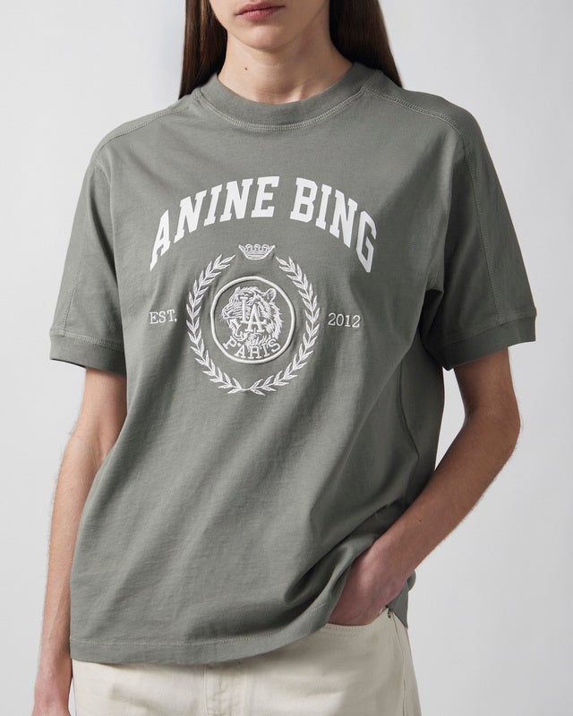 Anine Bing T-Shirt Jaylin Collegiate Sage L