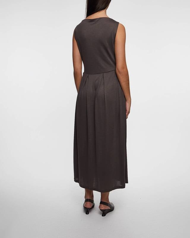 Dagmar Dress Square neck  Brown S