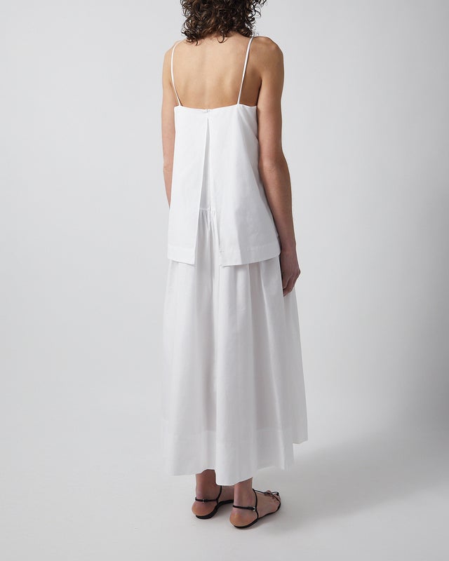 Dagmar Dress Cotton Strap  White 40