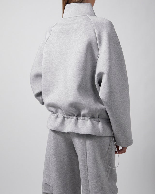 ROTATE  Jacket Scuba Half Zip Grey Melange M