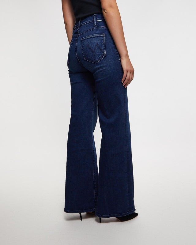 Mother Denim Jeans The Hustler Roller Sneak Dark blue wash 27