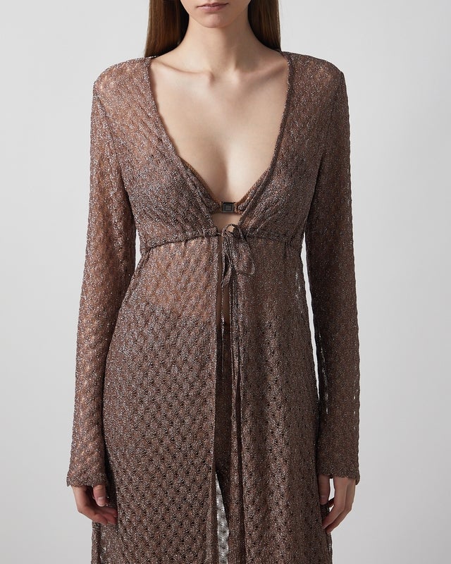 Missoni Cardigan Long Cover Up Brown IT 42 (EUR 38)