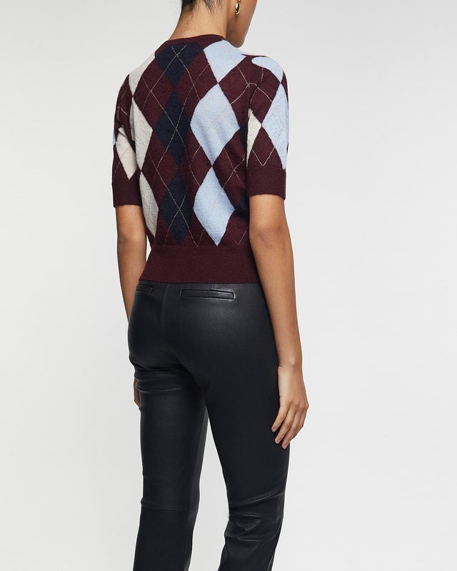KHAITE Top Anders Burgundy S