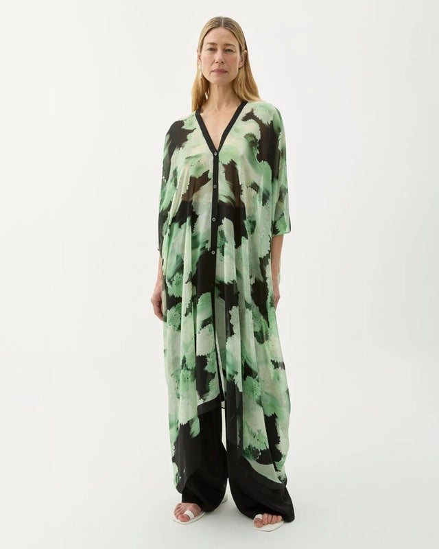 Rodebjer Dress Agave Blurry Flower Green ONESIZE