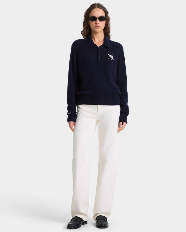 Sporty & Rich Sweatshirt Heritage Yankees Cashmere Polo Navy XS
