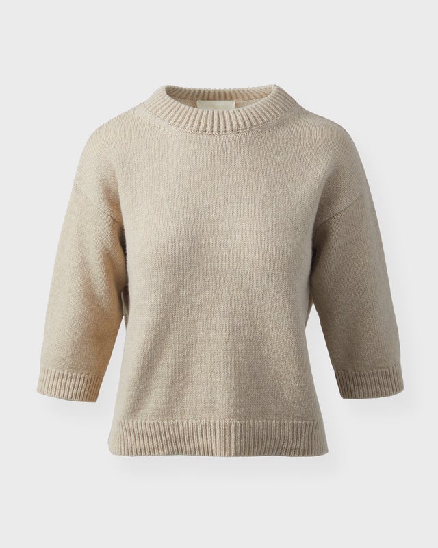 Wakakuu Icons Top Apex Wool Cashmere Oyster XS