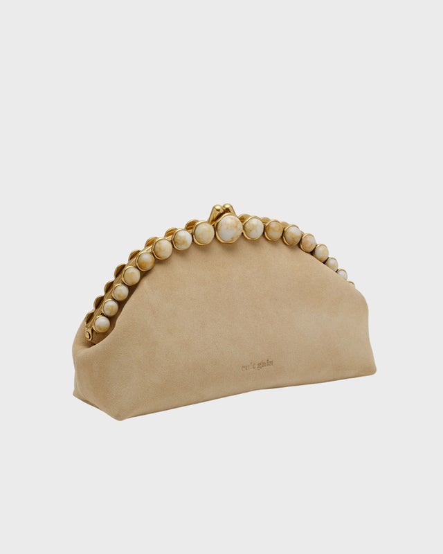 Cult Gaia Clutch Una Sand ONESIZE