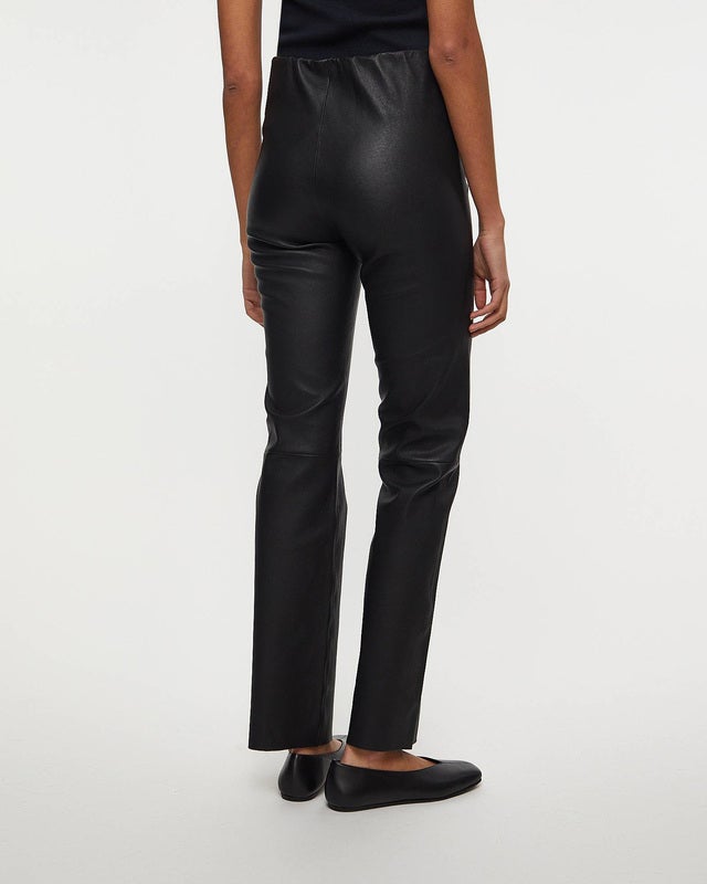 By Malene Birger Trousers Florentina Leather Black 36