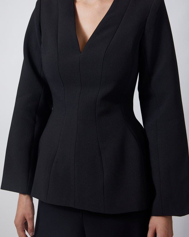Malina Top Ninni Cut-Out Shoulder Hourglass Black 36