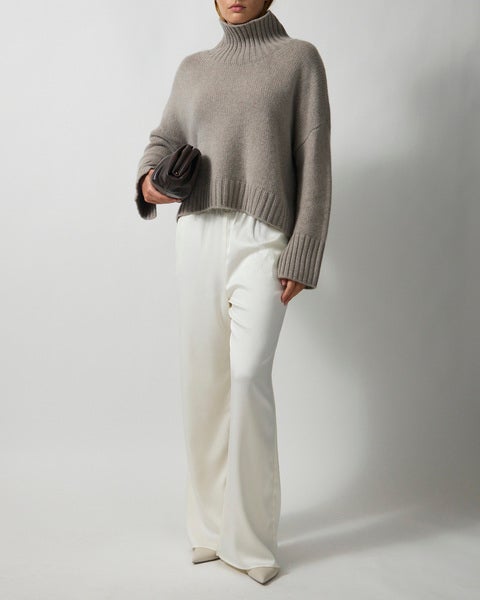 Sweater Girlfriend Turtleneck Greige 2